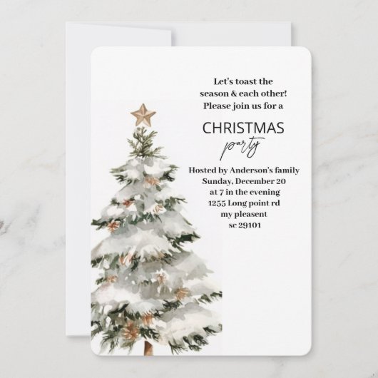 "Kerstboom kerstfeest | feestdag Kaart (Voorkant)