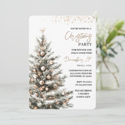 "Kerstboom kerstfeest | feestdag Kaart (Staand voorkant)