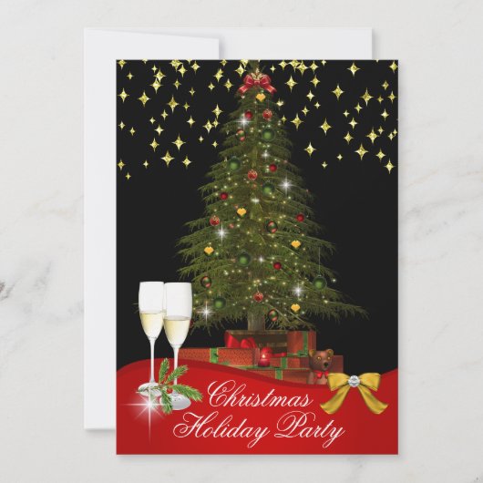 Kerstboom kerstfeestdag kaart (Voorkant)