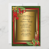 Kerstboom kerstfeestdag kaart (Achterkant)