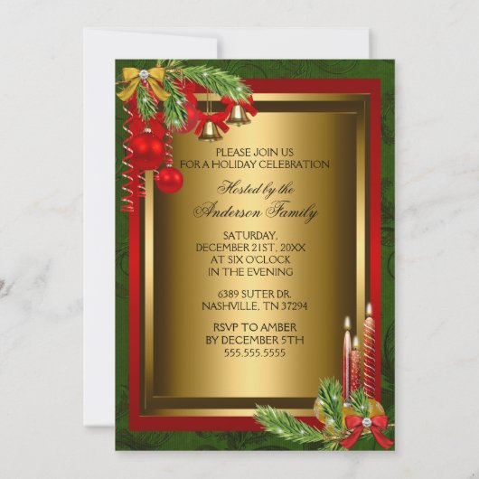 Kerstboom kerstfeestdag kaart (Achterkant)