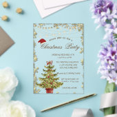 Kerstboom, kerstfeestfeest acryl uitnodigingen (Insitu (Huwelijk))