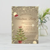 Kerstboom, kerstfeestfeest kaart (Staand voorkant)