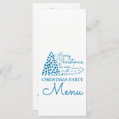 Kerstboom, kerstfeestmenu menu (Voorkant / Achterkant)