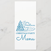 Kerstboom, kerstfeestmenu menu (Voorkant)