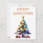 Kerstboom - Kerstkaart (Voorkant)