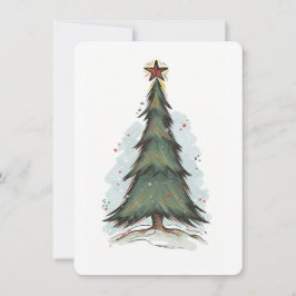 Kerstboom Kerstkaart