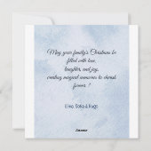 Kerstboom, Kerstkaart (Achterkant)