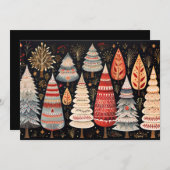 Kerstboom kerstkaart (Voorkant / Achterkant)