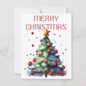 Kerstboom - Kerstkaart (Voorkant)