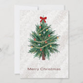 Kerstboom kerstkaart handgetekend (Voorkant)