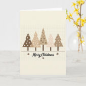 Kerstboom Kerstkaart Kaart (Gele Bloem)