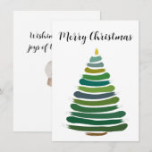 Kerstboom Kerstkaart Notitiekaartje (Voorkant / Achterkant)