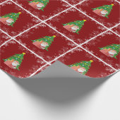 kerstboom | Kerstman | aanpasbaar Cadeaupapier (Hoek)