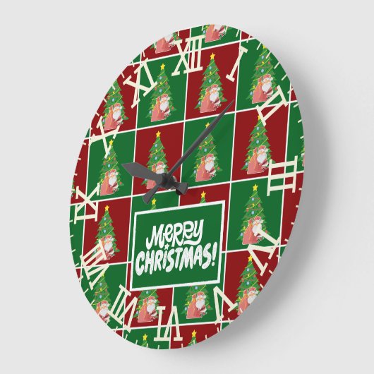 kerstboom | Kerstman | aanpasbaar Grote Klok (Hoek)