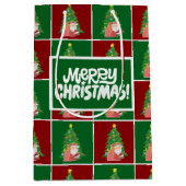 kerstboom | Kerstman | aanpasbaar Medium Cadeauzakje (Voorkant)