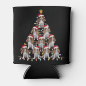 Kerstboom Kerstman Cavalier King Charles Spaniel h Blikjeskoeler (Voorkant)