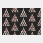 Kerstboom Kerstman Cavalier King Charles Spaniel h Inpakpapier Vel (Voorkant)