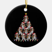 Kerstboom Kerstman Cavalier King Charles Spaniel H Keramisch Ornament (Voorkant)