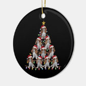 Kerstboom Kerstman Cavalier King Charles Spaniel H Keramisch Ornament (Links)