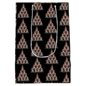 Kerstboom Kerstman Cavalier King Charles Spaniel H Medium Cadeauzakje (Achterkant)