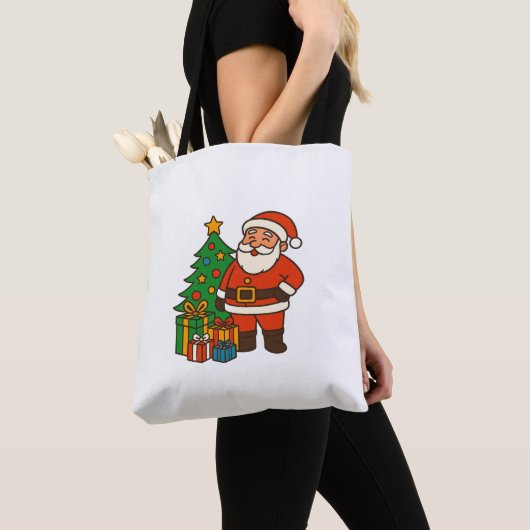 Kerstboom Kerstman  Tote Bag (Dichtbij)
