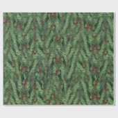 Kerstboom Kerstmis Cadeaupapier (Vlak)