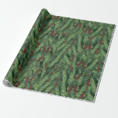 Kerstboom Kerstmis Cadeaupapier (Uitgerold)