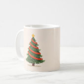 Kerstboom, Kerstmis, Minimalistisch Koffiemok (Voorkant links)