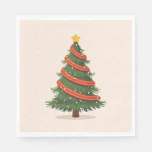 Kerstboom, Kerstmis, Minimalistisch Servet