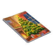 Kerstboom | Kerstmis Schilderij Notitieboek (Rechterzijde)