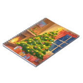 Kerstboom | Kerstmis Schilderij Notitieboek (Linkerzijde)