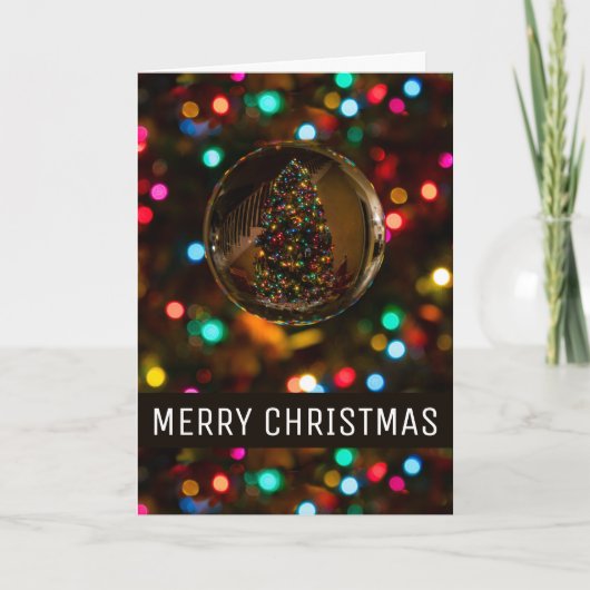 Kerstboom, Kerstmisgroet Kaart (Voorkant)