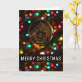 Kerstboom, Kerstmisgroet Kaart (Gele Bloem)