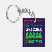 Kerstboom Kerstontwerp-85600 Sleutelhanger (Voorkant Links)