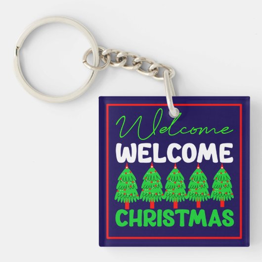 Kerstboom Kerstontwerp-85600 Sleutelhanger (Voorkant)