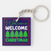 Kerstboom Kerstontwerp-85600 Sleutelhanger (Achterkant)