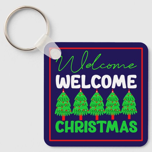 Kerstboom Kerstontwerp-85600 Sleutelhanger (Voorkant)