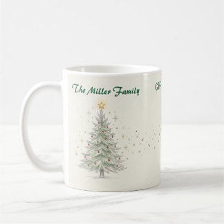 Kerstboom Kerstthema Koffiemok Vintage Schets