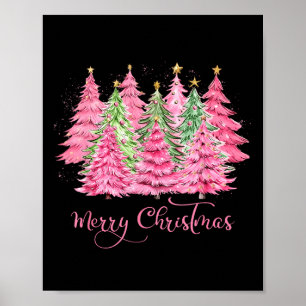 Kerstboom Kersttrui Merry And Bright Poster
