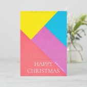 Kerstboom | Kerstvakantie fotokaart Kaart (Staand voorkant)