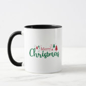 Kerstboom Kerstvakantie Mok, 330 ml Mok (Links)