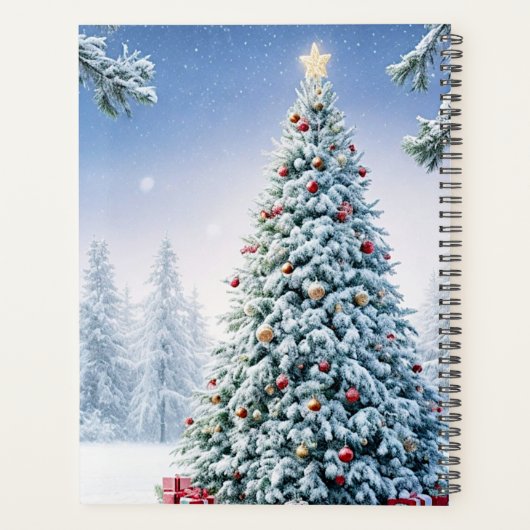 Kerstboom Kerstvakantie Planner (Achterkant)