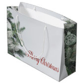 Kerstboom,Kerstversiering,Prettig Kerstfeest Groot Cadeauzakje (Achterkant Gekanteld)
