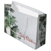 Kerstboom,Kerstversiering,Prettig Kerstfeest Groot Cadeauzakje (Voorkant Gekanteld)