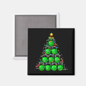 Kerstboom Kettlebell Kerst Fitness Workout Magneet (Voorkant / Achterkant)