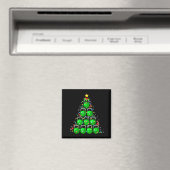 Kerstboom Kettlebell Kerst Fitness Workout Magneet (Insitu (Vaatwasser))