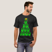 Kerstboom Kettlebell Kerst Fitness Workout T-shirt (Voorkant volledig)