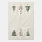 Kerstboom keukenhanddoek, Kerstmis Theedoek (Verticaal)