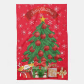Kerstboom Keukenhanddoeken (Verticaal)